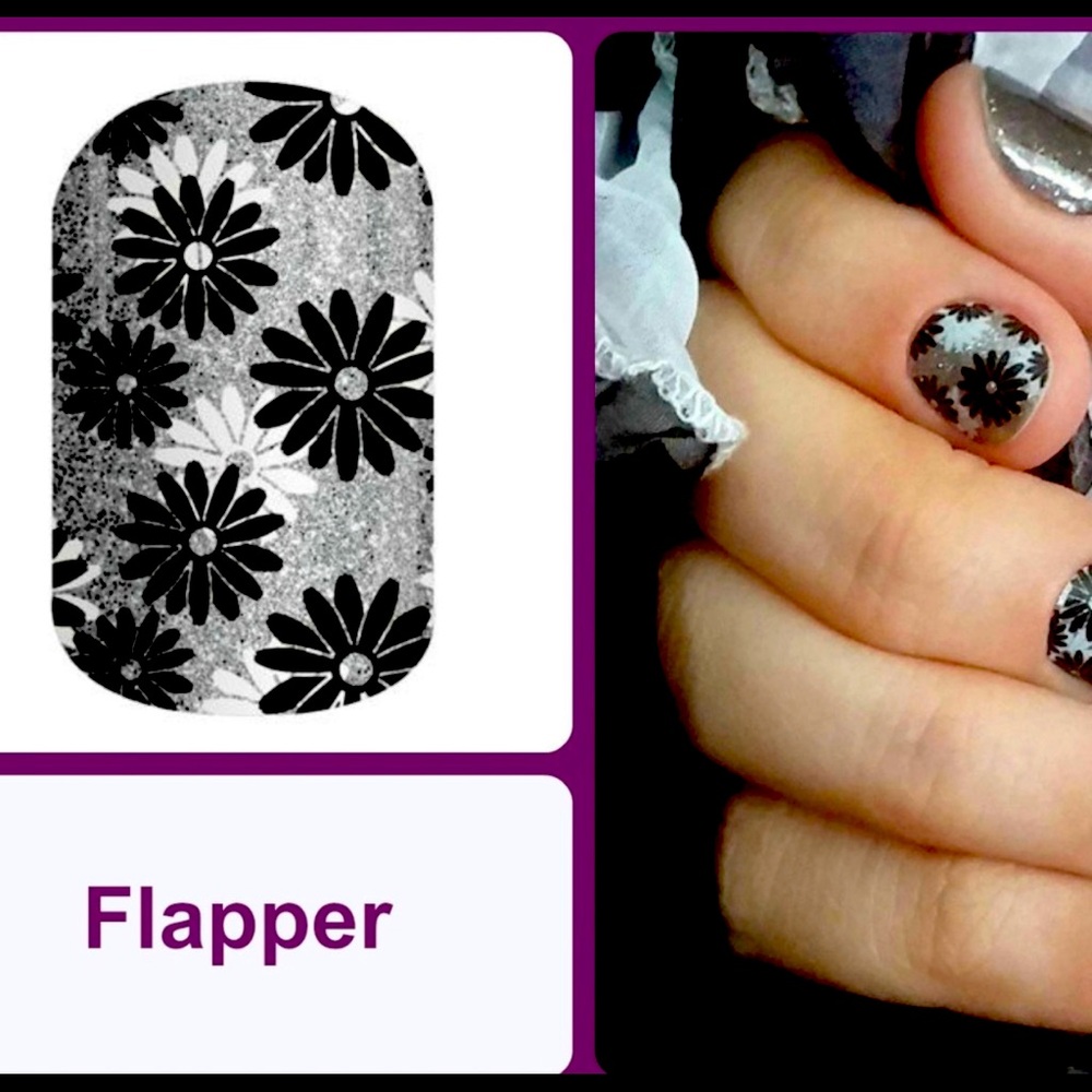 Jamberry Nail Wraps Full Sheet - Flapper